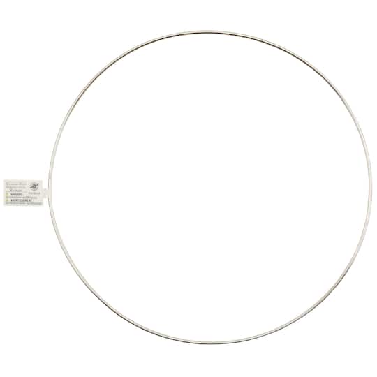 36 Pack: Nickel-Plated Macramé Hoop by Loops & Threads®